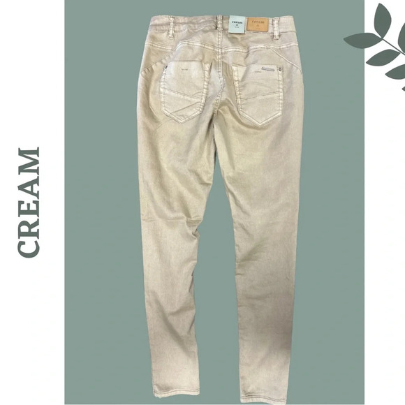 Cream Baily Regular Fit Cotton
TwillPant Exposed Button Detail Size
28 Tan - Picture 4 of 12